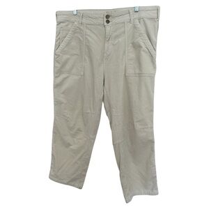 Pilcro Women’s The Wanderer Relaxed Leg Cropped Corduroy Pants‎  Sz 38